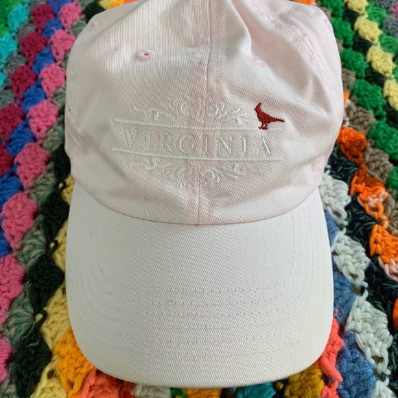 Vintage 90s Virginia Cardinal Embroidered Pastel Dad Hat Strapback State… - Picture 2 of 12